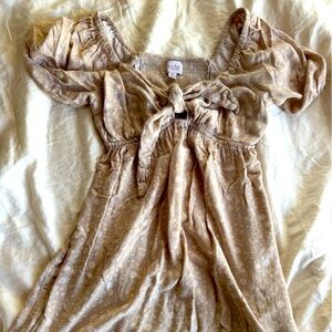 Anthropologie mini dress smock style